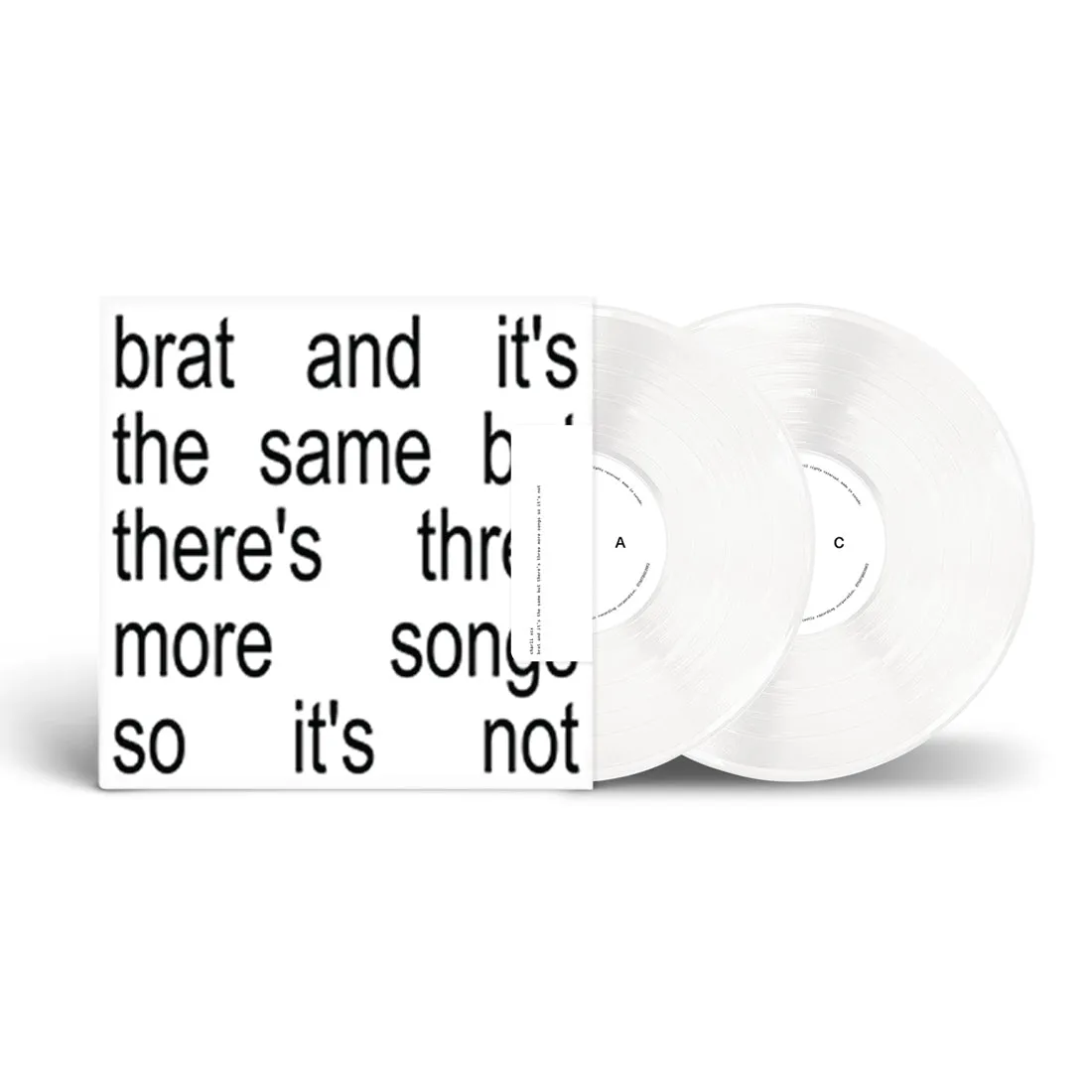 Charli XCX - Brat and it's the same but there's three more songs so it's not (Standard Edition, 2LP White Vinyl)