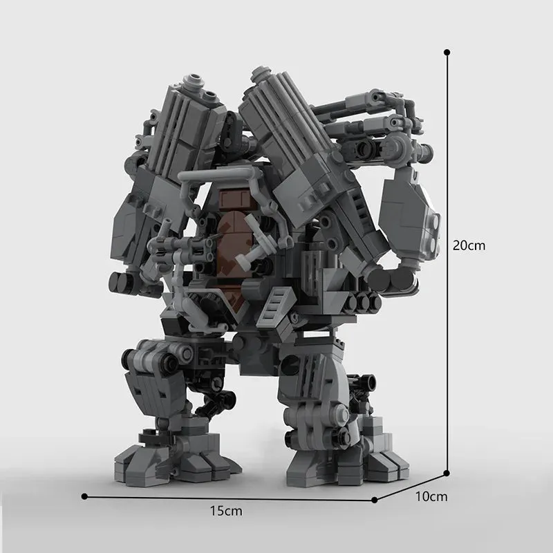 MOC NON  2024 Mecha Matrix APU Robot Building Blocks Set Toys High-Tech Battle Boys Cool DIY Model